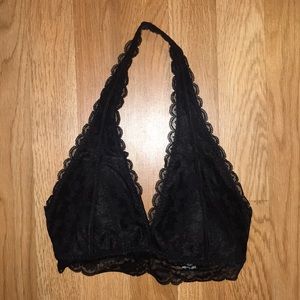 NEW Black Lace Haltered Bralette